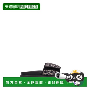 1h可退 香港直邮dior 迪奥 桀傲 男士 男款徽标露趾平地拖鞋 3SA1