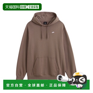 自营欧洲直邮Vans Salton男士深灰褐色棉休闲连帽卫衣
