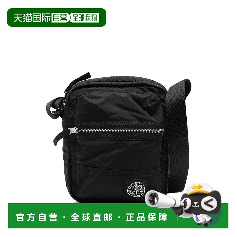 1h可退 香港直邮Stone Island 石头岛 男士 标志贴片肩带斜挎包 K
