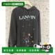 香港直邮Lanvin Gallery 朗雯 1h可退 男士 Dept 黑色泼墨连帽