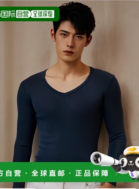 【日本直邮】Mizuno美津浓 男士健身长袖衣 深蓝色 M E2MJ2005