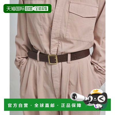 日本直邮THE PAUSE 腰带 棕色皮带