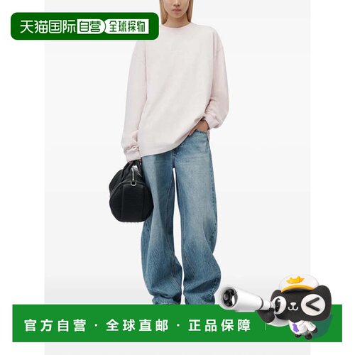 美国直邮ALEXANDER WANG-男女通用徽标印花长袖t恤