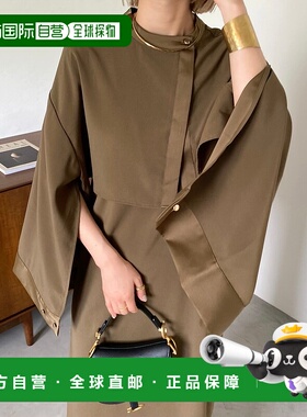 1h可退 日本直邮CFT. 女装 2way短款缎面衬衫 宽松袖衩设计 CFT16