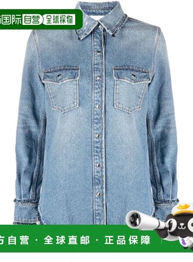 香港直邮CHLOÉ 女士衬衫 CHC23WDH01151470-1 AW2023 浅蓝色