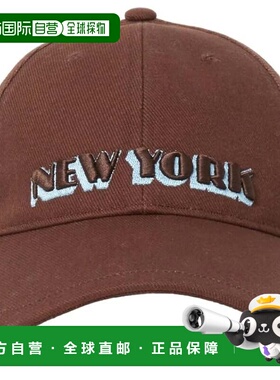 自营rag & bone Women's Harlow New York Baseball Cap, Dark Es