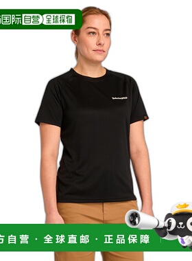 女士 Timberland PRO Wicking Good Sport 短袖 T 恤 - 黑色 【美