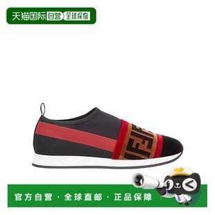 香港直邮Fendi FF拼接无带运动鞋 8E6790A3T0