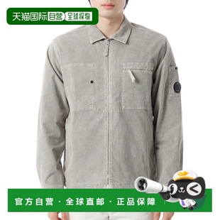 19CMOS097A 韓國直郵CP COMPANY 燈芯絨鏡片拉鏈襯衫 006410O