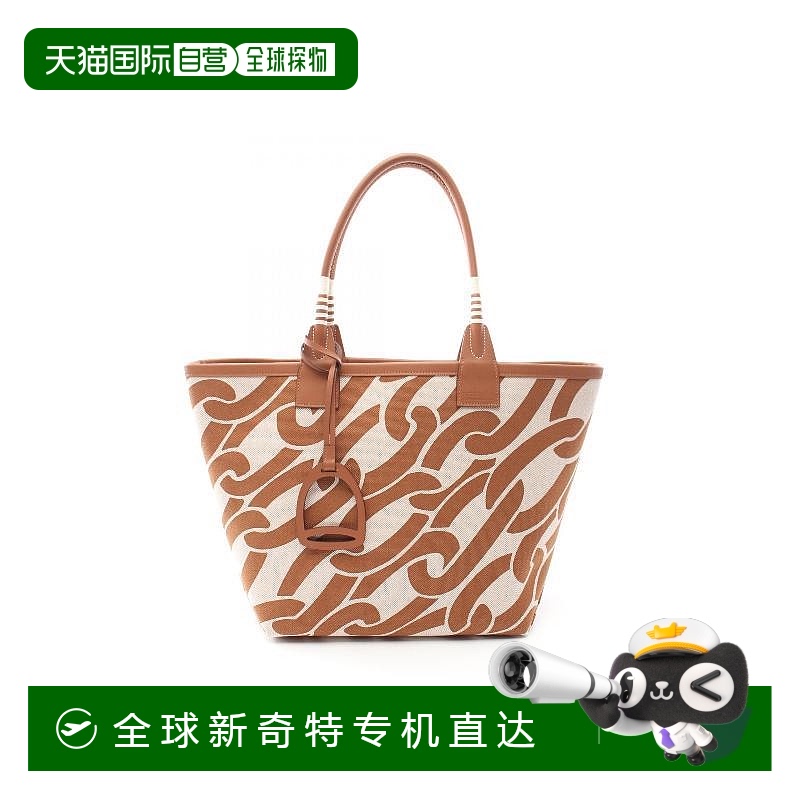 1h可退 日本直邮中古Hermes爱马仕女A级95新Steeple28帆布托特包