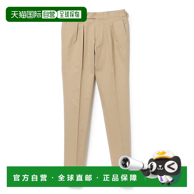 日本直邮IGARASHI TROUSERS × BEAMS F 男士 纯棉双褶侧调节休闲
