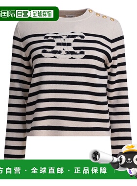 香港直邮CELINE 女士针织衫 RY0CC592S60EB AW2025 黑色 SWEATER