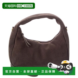 自营Persaman New York Suede Shoulder Bag - brown 美国奥莱直