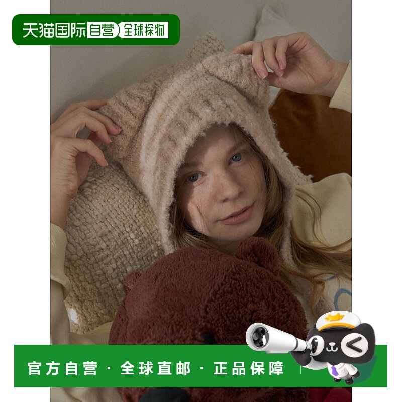 韩国直邮RaJu 女士帽子306180227 Teddy Bear Bonnet _3 Color