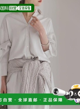 日本直邮NOBLE 《26SS》Luna缎面垂坠衬衫