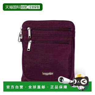 自营baggallini Securtex Anti-Theft Crossbody Bag - mulberry