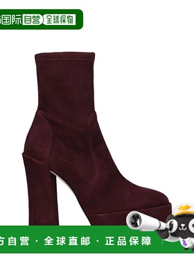 自营Stuart Weitzman Leather Women's Ankle - purple 美国奥莱