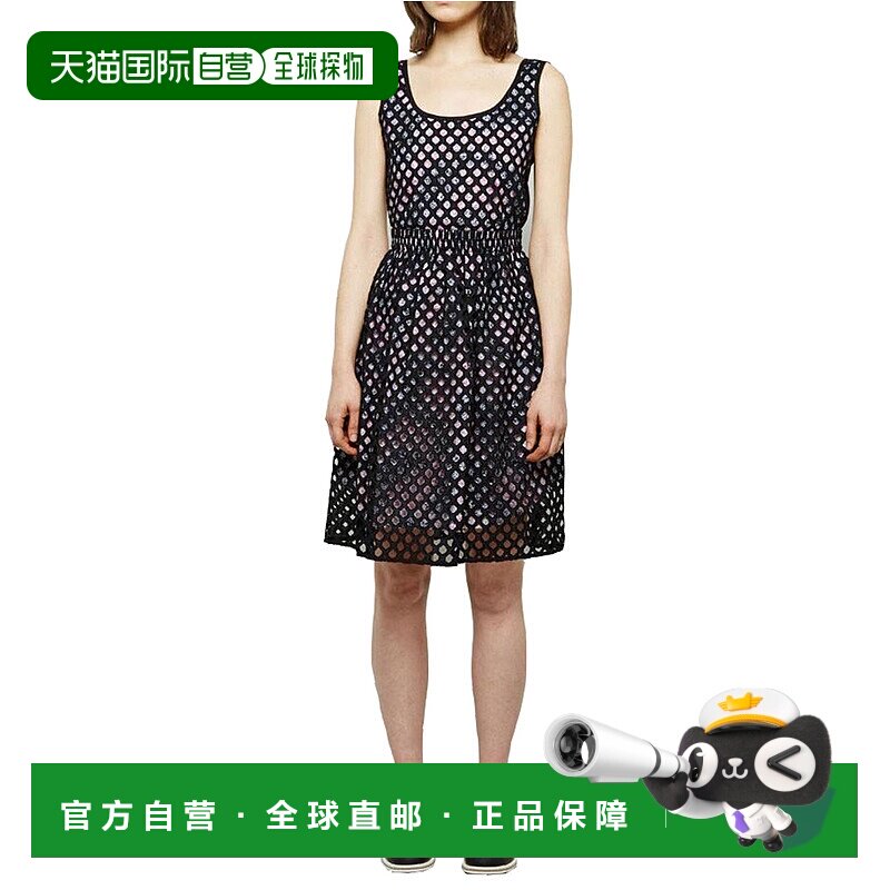 自营 Carven 孔眼棉质连衣裙,黑色 - 黑色 美国奥莱直发吊带