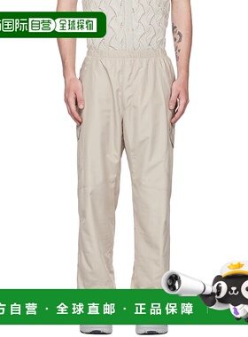 1h可退 香港直邮潮奢 Robyn Lynch 男士 灰色刺绣工装裤 TRS06