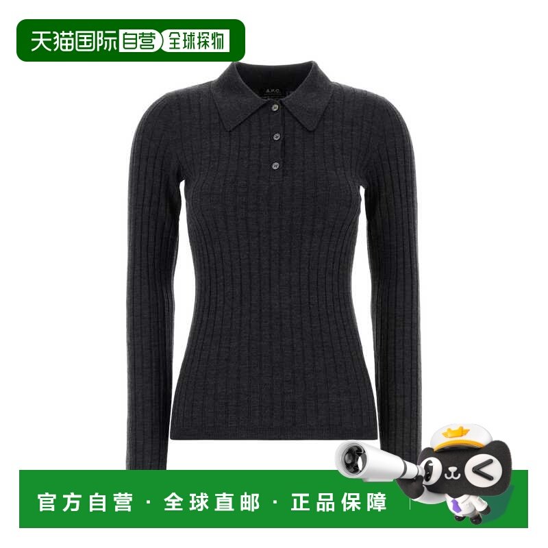 香港直邮A.P.C. 女士POLO衫 WVBEGF23473PLC SS2026 灰色 长袖POL,女装/女士精品,POLO衫,淘宝优惠券,粉丝福利购,淘宝优惠卷
