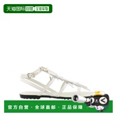 自营Tod 美国奥莱直发 白色 Gomma皮革凉鞋