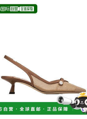 1h可退 香港直邮Jimmy Choo Amita 45 高跟鞋 AMITA45TOFFEETOFFE