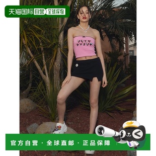 韩国直邮ASIF 女士半身裙CA23ASK006BK高腰短裙包臀裙a字裙 CALIE