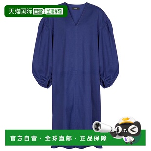 1h可退 香港直邮JOSEPH 约瑟夫 女士 Duna 亚麻混纺中长连衣裙