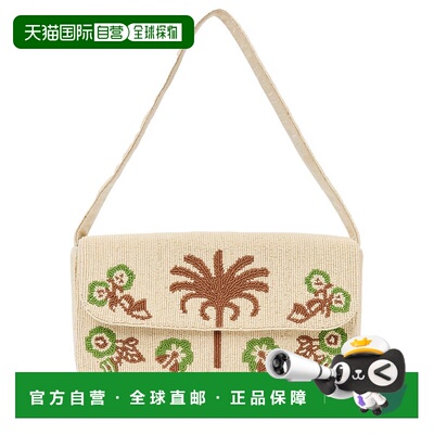 自营J.McLaughlin Rio Palm Court Vignette Leather Shoulder Ba