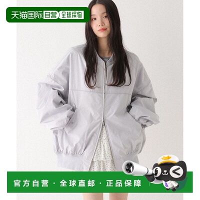 日本直邮Heather女装宽松MA-1夹克 双拉链多口袋尼龙外套 656615