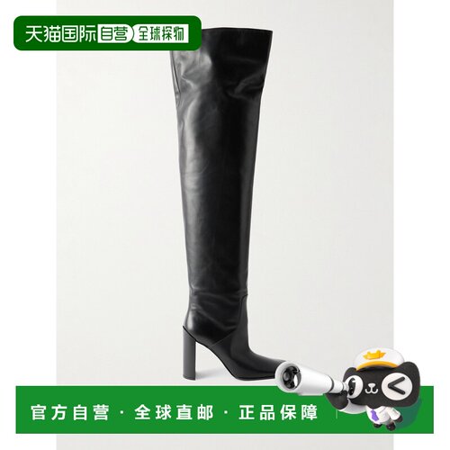 1h可退 Alaia 女士 90 皮质过膝靴子 AA3O2002I052长靴