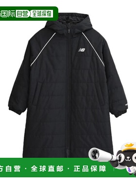 日本直邮New Balance 帕德特长款外套 [YJ53173BK(Jr)] 黑色