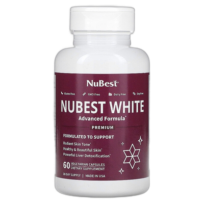 香港直邮NuBest,Nubest White，60 粒素食胶囊维生素硫辛酸