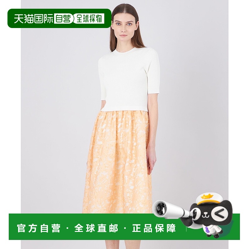 1h可退 日本直邮EPOCA 女士拉链针织拼接连衣裙 M5J15516__裙子