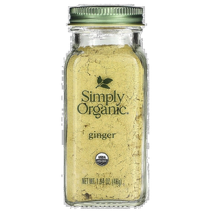 香港直发simply organic调味料生姜驱寒暖胃营养健康46g姜粉南瓜