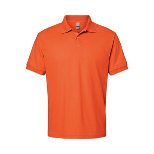 【美国奥莱】直发 Gildan DryBlend 平纹针织 Polo 衫 - 橙色