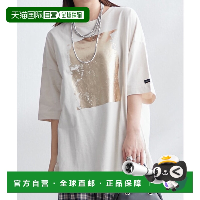 日本直邮NICE CLAUP 箔印花BIGT商品 [NUNIFE/WEB限定] 上衣