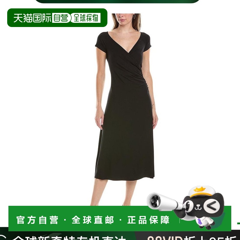 1h可退 【美国直邮】Vince Vince Surplice Midi Dress 女士修身