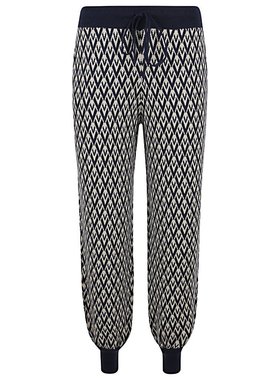 Valentino 华伦天奴 女士 满幅徽标图案抽绳裤 6B3KF01X92M