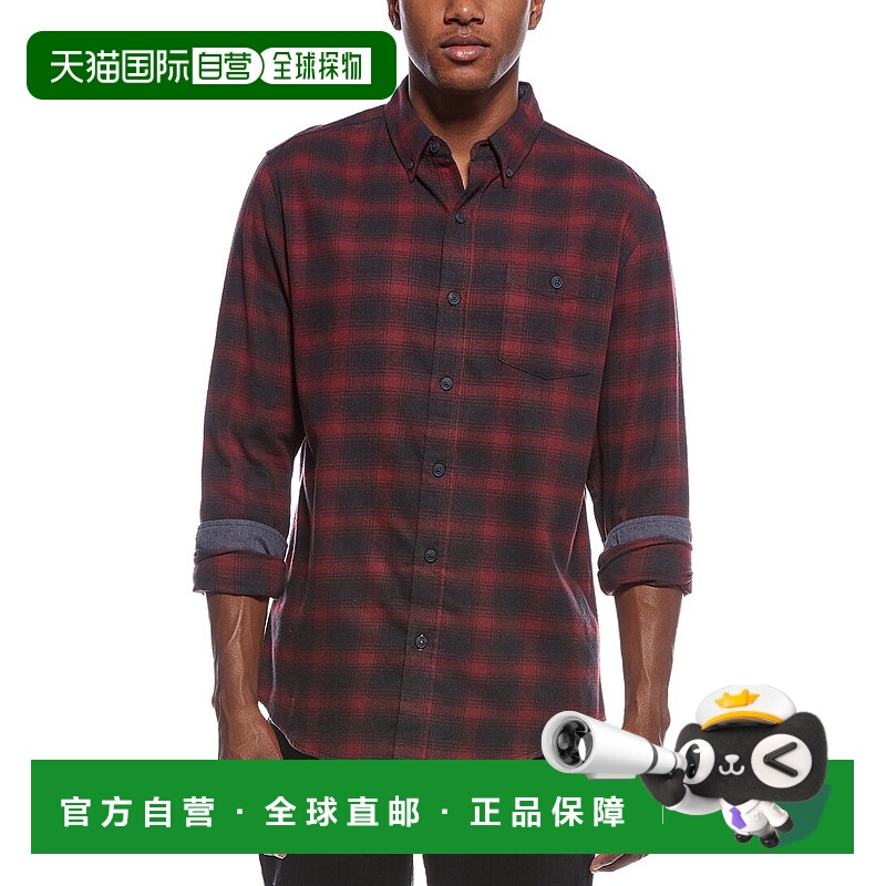 自营WEATHERPROOF VINTAGE Flannel Shirt - burgundy 美国奥莱直