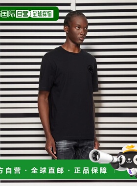 1h可退 香港直邮潮奢 Dsquared2 二次方 男士 黑色 Regular Fit T