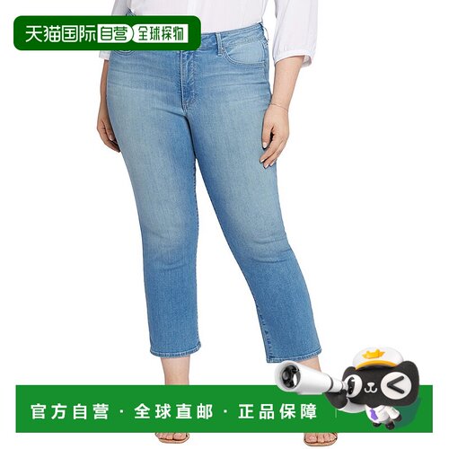 自营 NYDJ Plus Marilyn Mesmerize 九分牛仔裤 - 蓝色 美国奥莱