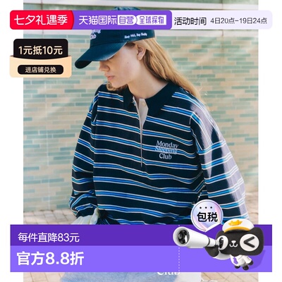 1h可退 Monday Sleeping Club 女士 复古网球俱乐部刺绣