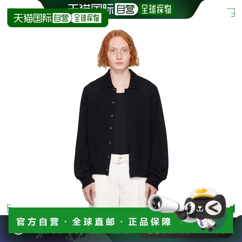 1h可退 香港直邮潮奢 Our Legacy 男士 黑色 Evening Polo 开衫 M