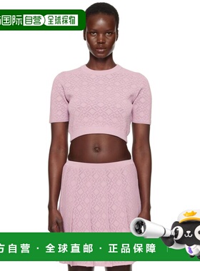 1h可退 香港直邮潮奢 Givenchy 纪梵希 女士 粉色 Cropped Monogr