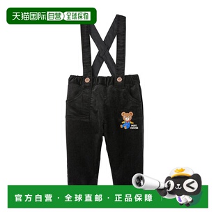 日潮跑腿Mikihouse 儿童休闲背带长裤 (05) Black 80cm13-3206-68