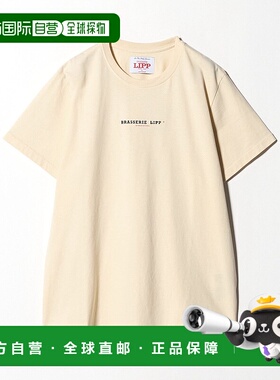 1h可退 日本直邮Gift Shop 女士 LIPP菜单印花宽松T恤 1617300001