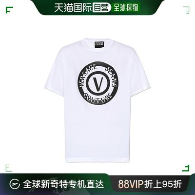 香港直邮VERSACE JEANS 男士T恤 76GAHT06CJ00T003