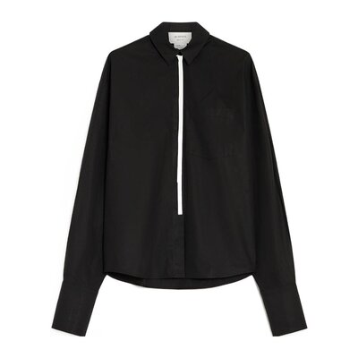 SPORTMAX 女士衬衫 2116024306003 AW2024 黑色 长袖衬衫