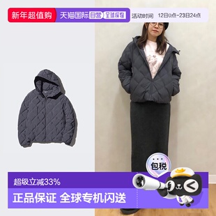 日潮跑腿UNIQLO优衣库 Puff Tech 派克大衣 08 DARK GRAY WOMEN X